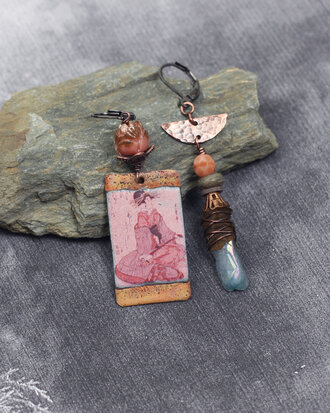 Boucles d'oreilles Fleur de Lotus