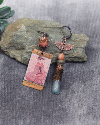 Boucles d'oreilles Fleur de Lotus