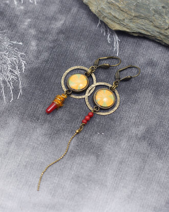 Boucles d'oreilles Les fleurs du desert