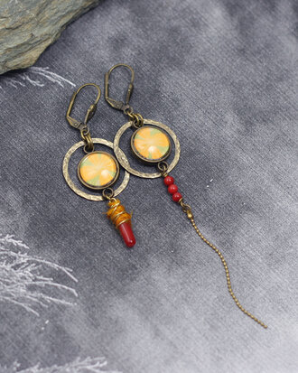 Boucles d'oreilles Les fleurs du desert