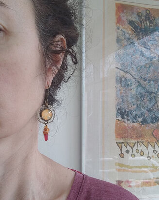 Boucles d'oreilles Les fleurs du desert