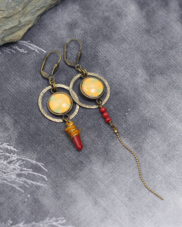 Boucles d'oreilles Les fleurs du desert