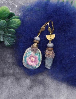 Boucles d'oreilles pasteles bohemes