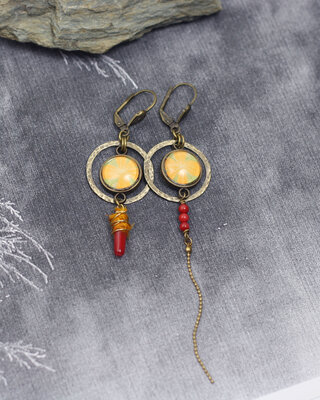 Boucles d'oreilles Les fleurs du desert