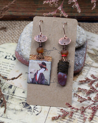 Boucles d'oreilles Geisha